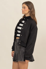 Crop Bomber Jacket