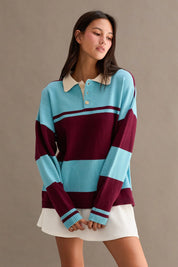 Striped Sweater Polo