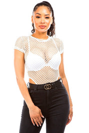 Fishnet Bodysuit Ivory