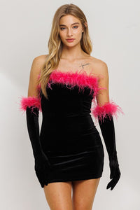 Feathers Strapless
