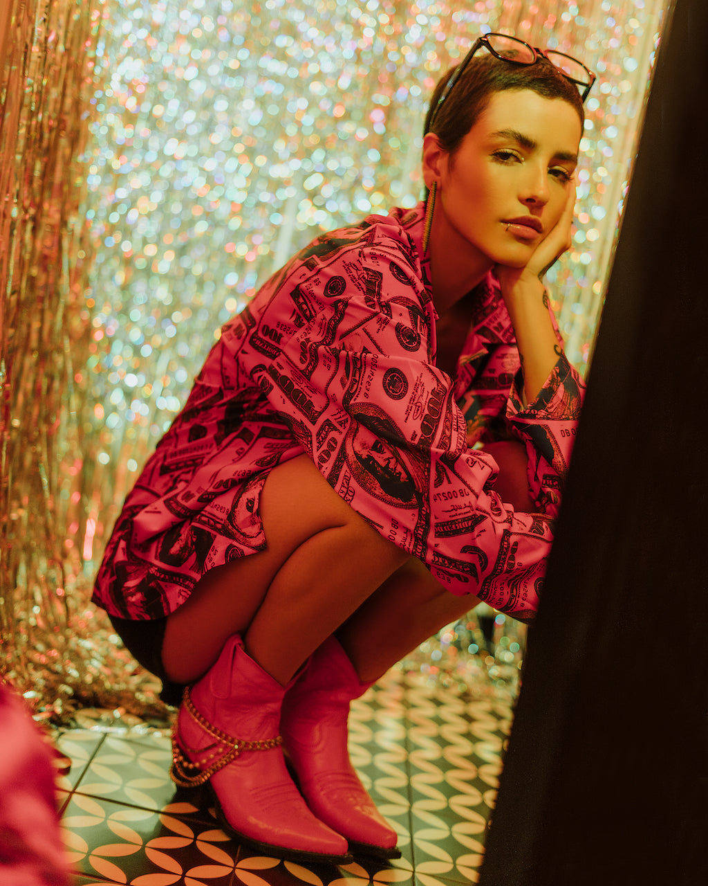 - Western Hot Pink Pointed Toe