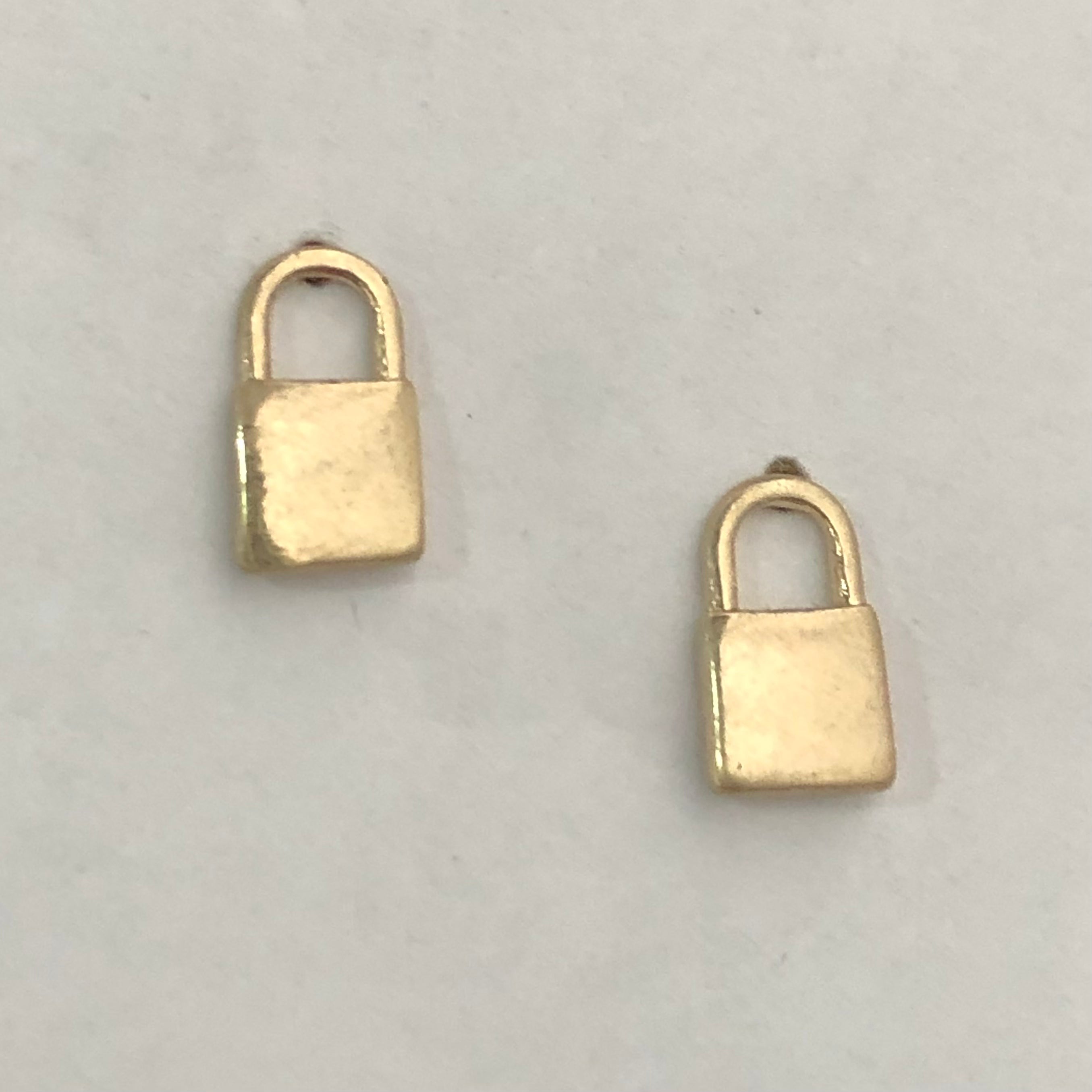 Lock Post Earring